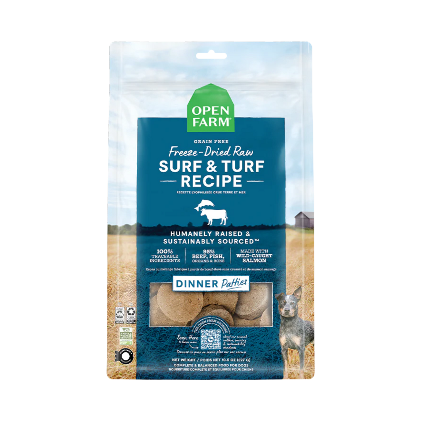 Open Farm Freeze Dried Raw Patties for Dogs