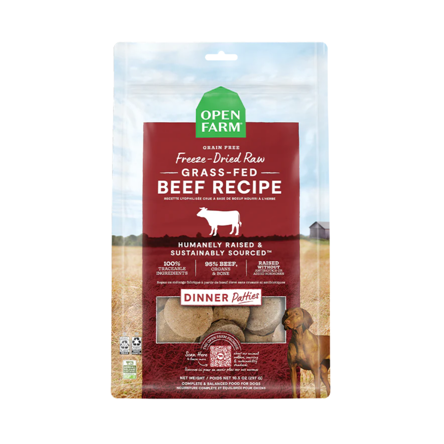 Open Farm Freeze Dried Raw Patties for Dogs