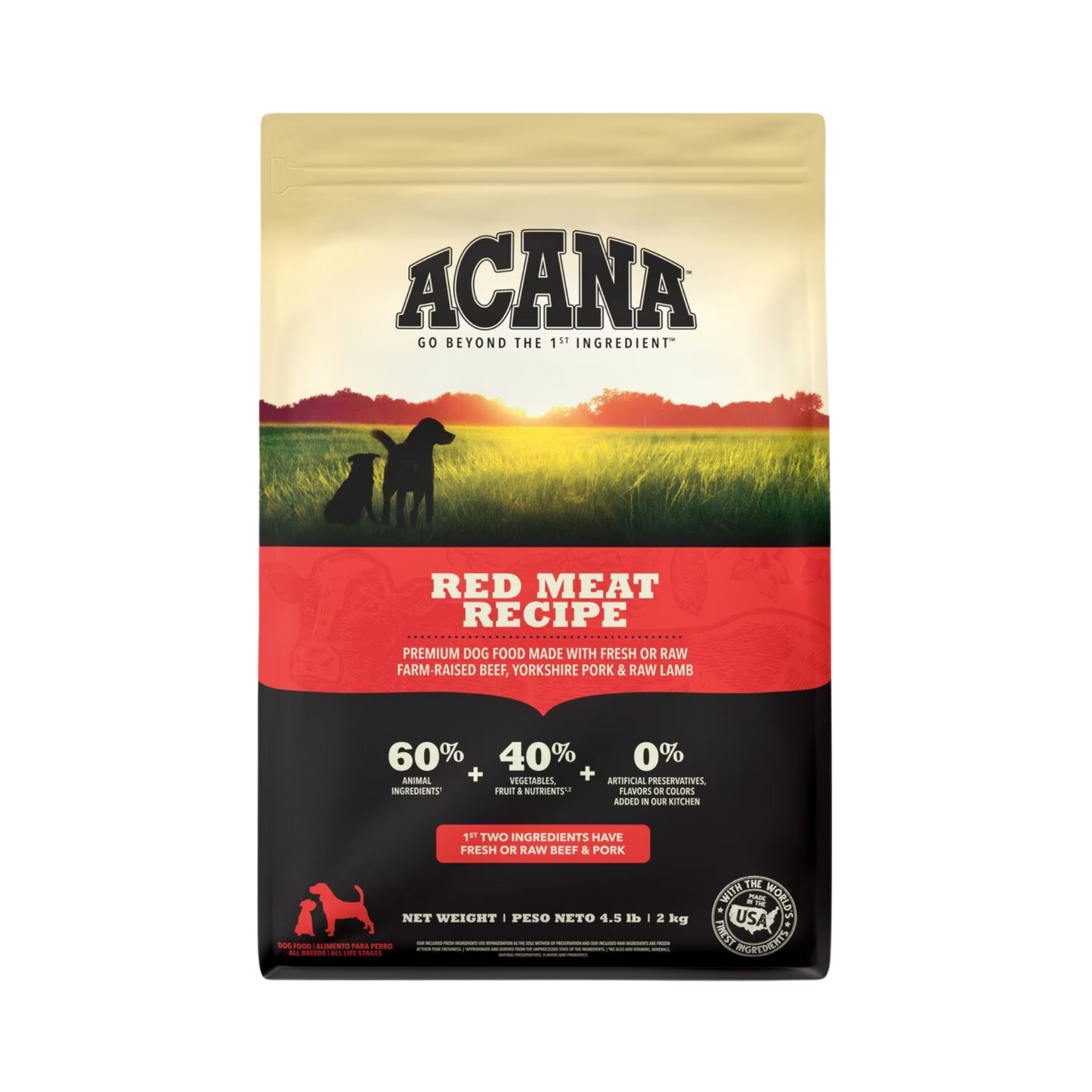 Acana Red Meat Recipe Dry Dog Food - Pups & Cubs Premium Pet Food