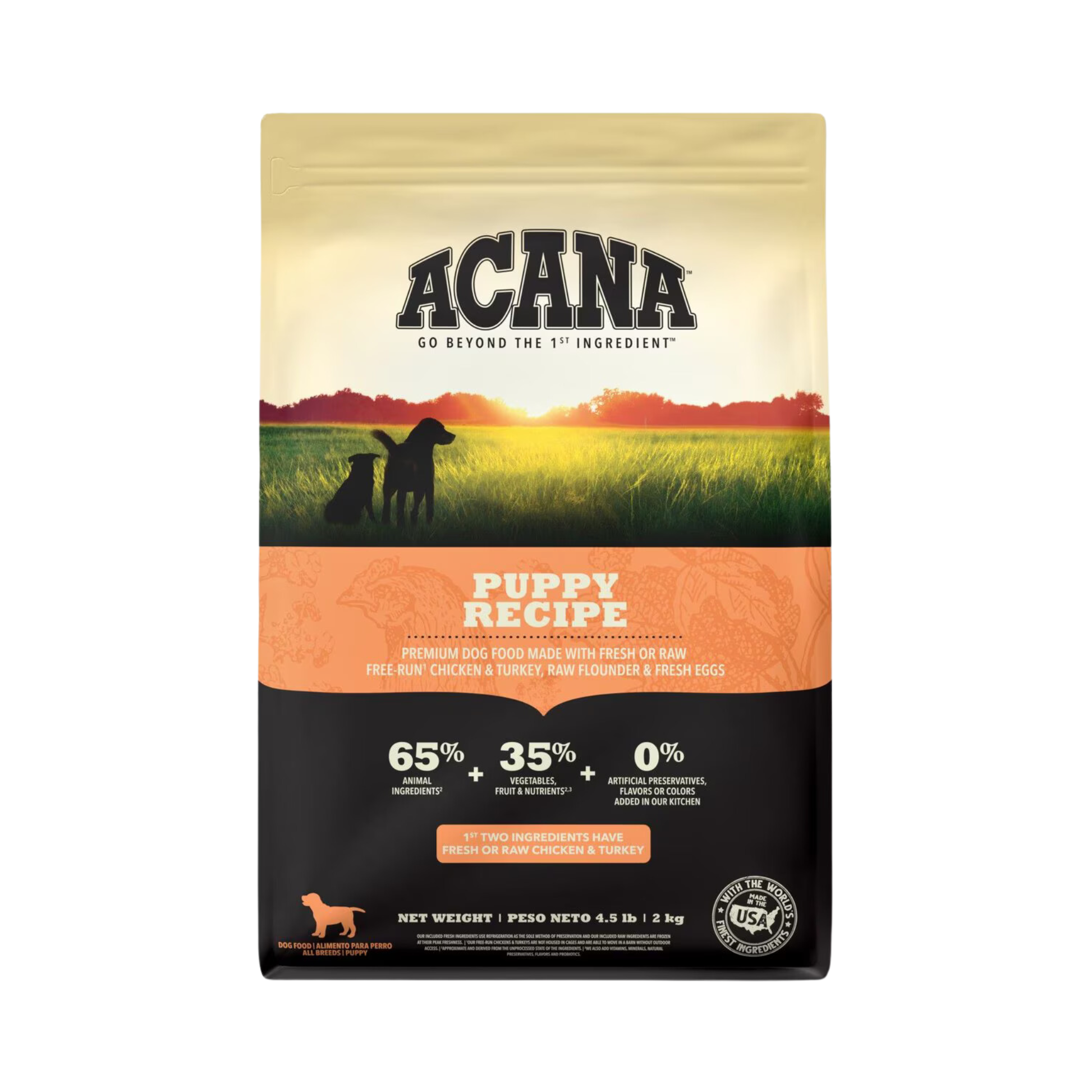Acana Puppy Recipe Dry Dog Food - Pups & Cubs Premium Pet Food