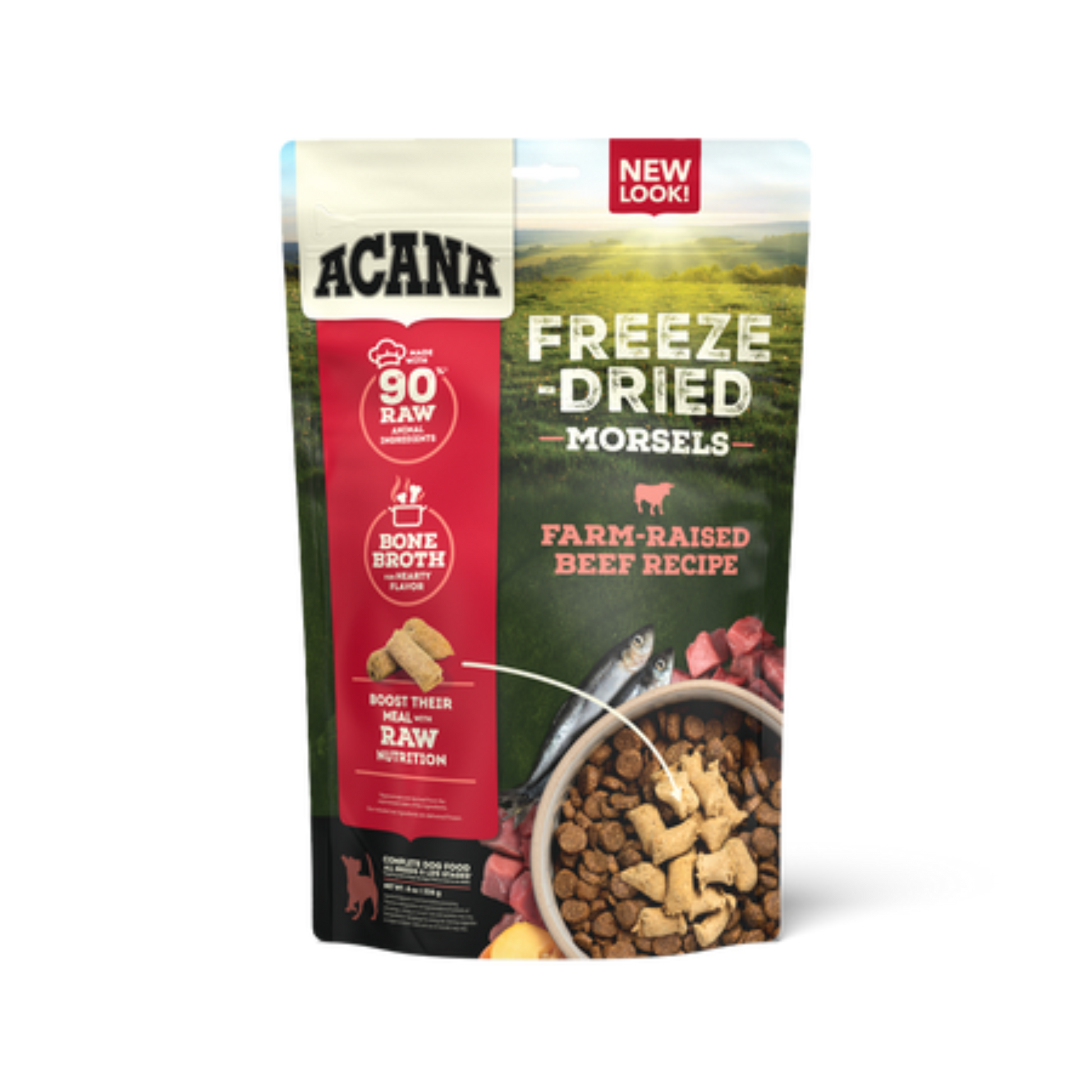 Acana Freeze-Dried Farm-Raised Beef Recipe Morsels Dog Food - Pups & Cubs Premium Pet Food