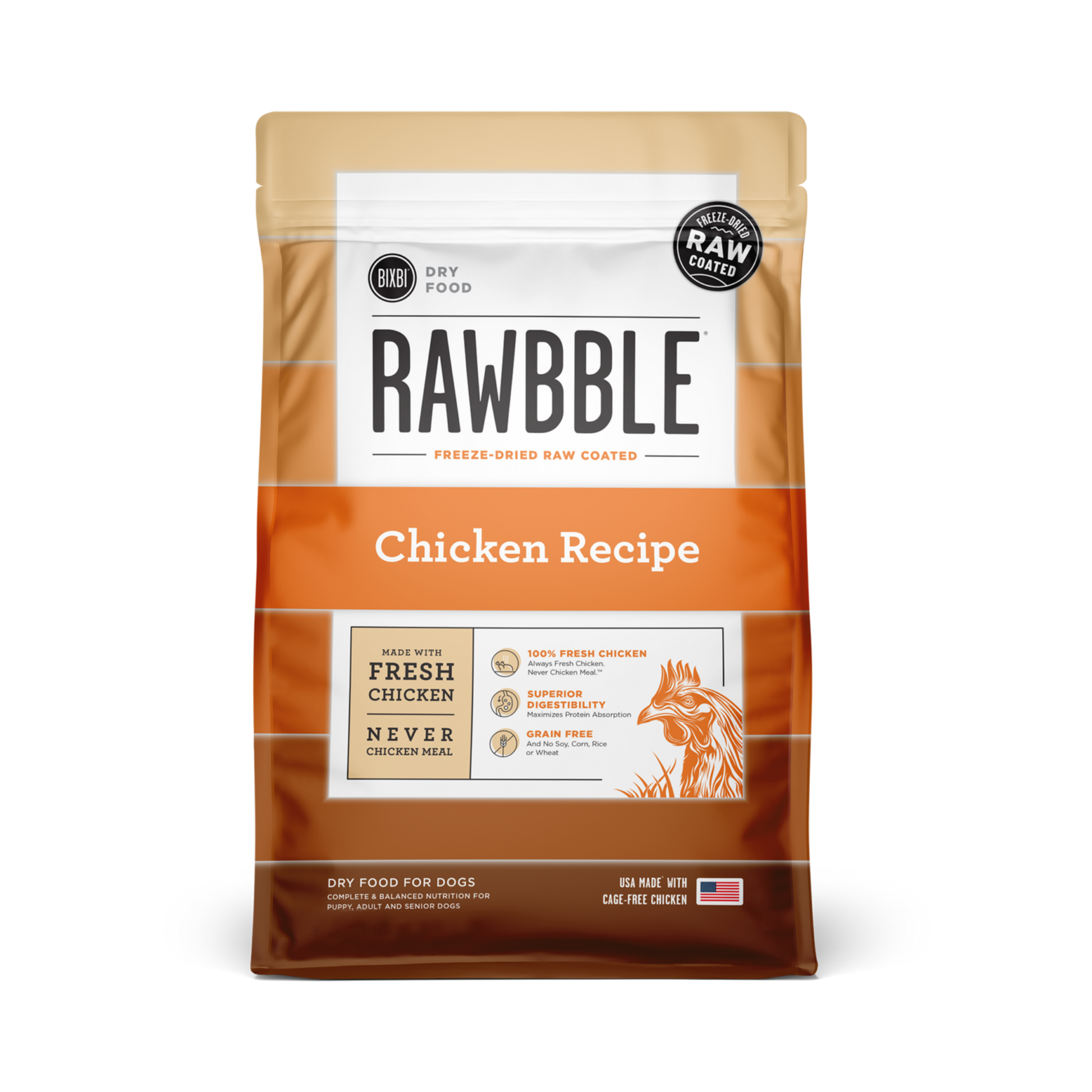 Rawbble Dry Food for Dogs – Chicken Recipe - Pups & Cubs Premium Pet Food