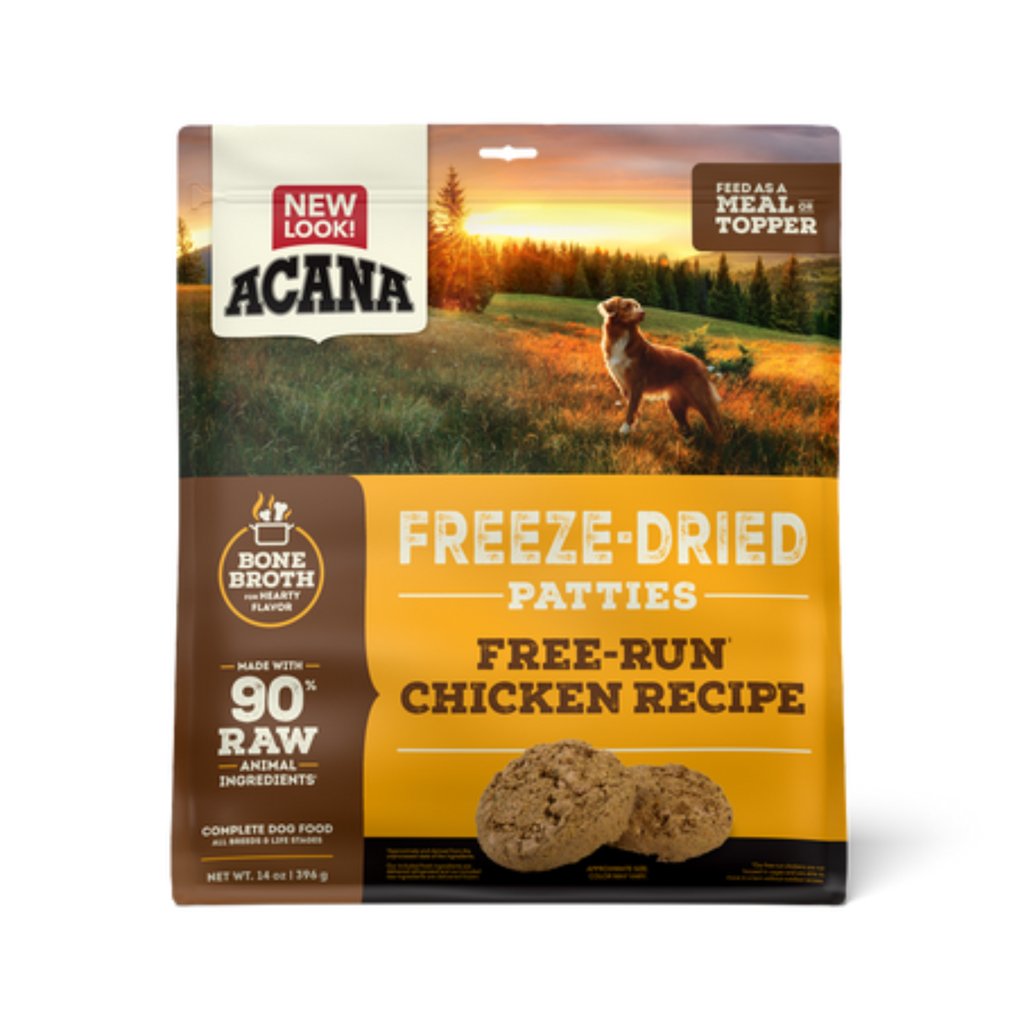Acana Freeze-Dried Free Run Chicken Recipe Patties Dog Food - Pups & Cubs Premium Pet Food