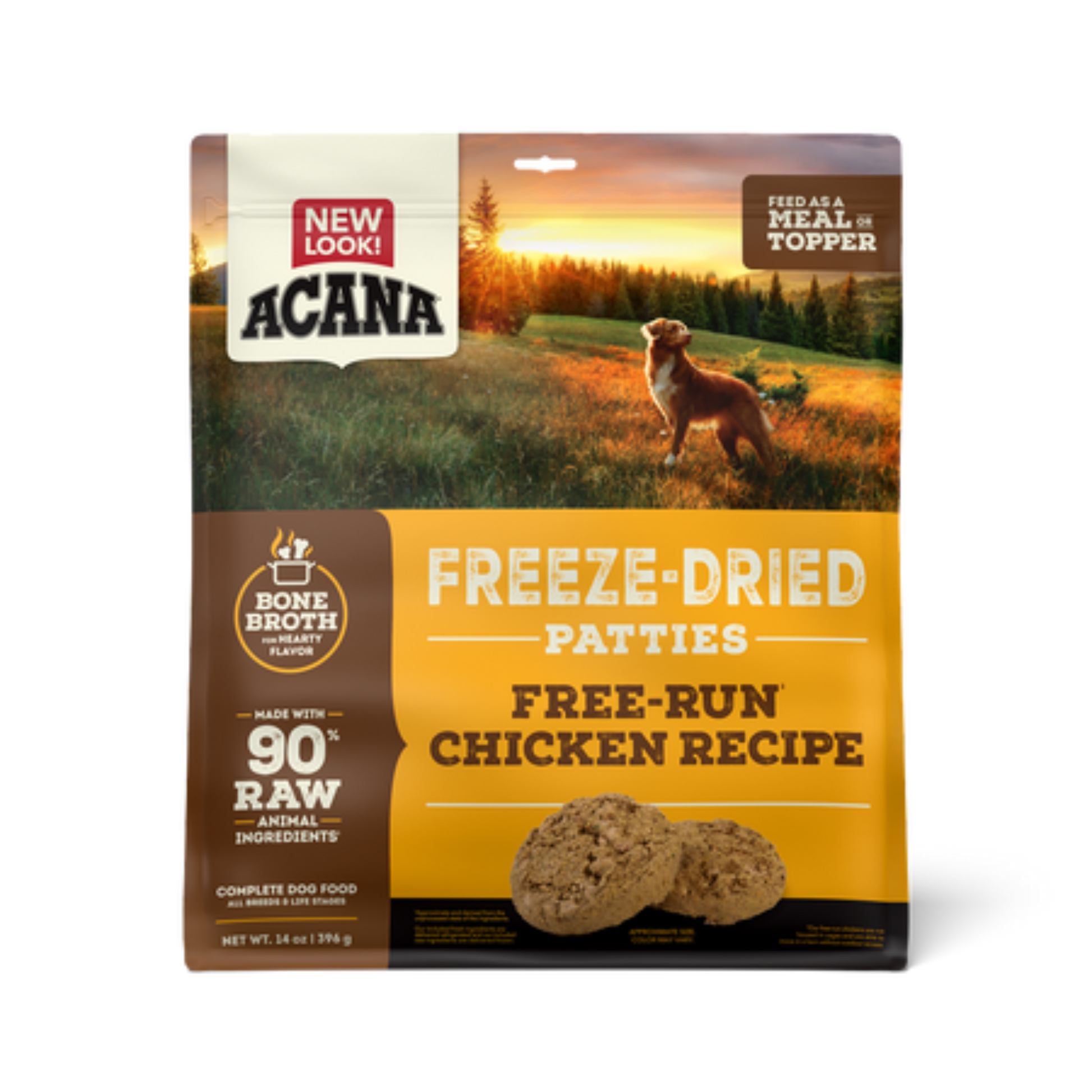 Acana Freeze-Dried Free Run Chicken Recipe Patties Dog Food - Pups & Cubs Premium Pet Food