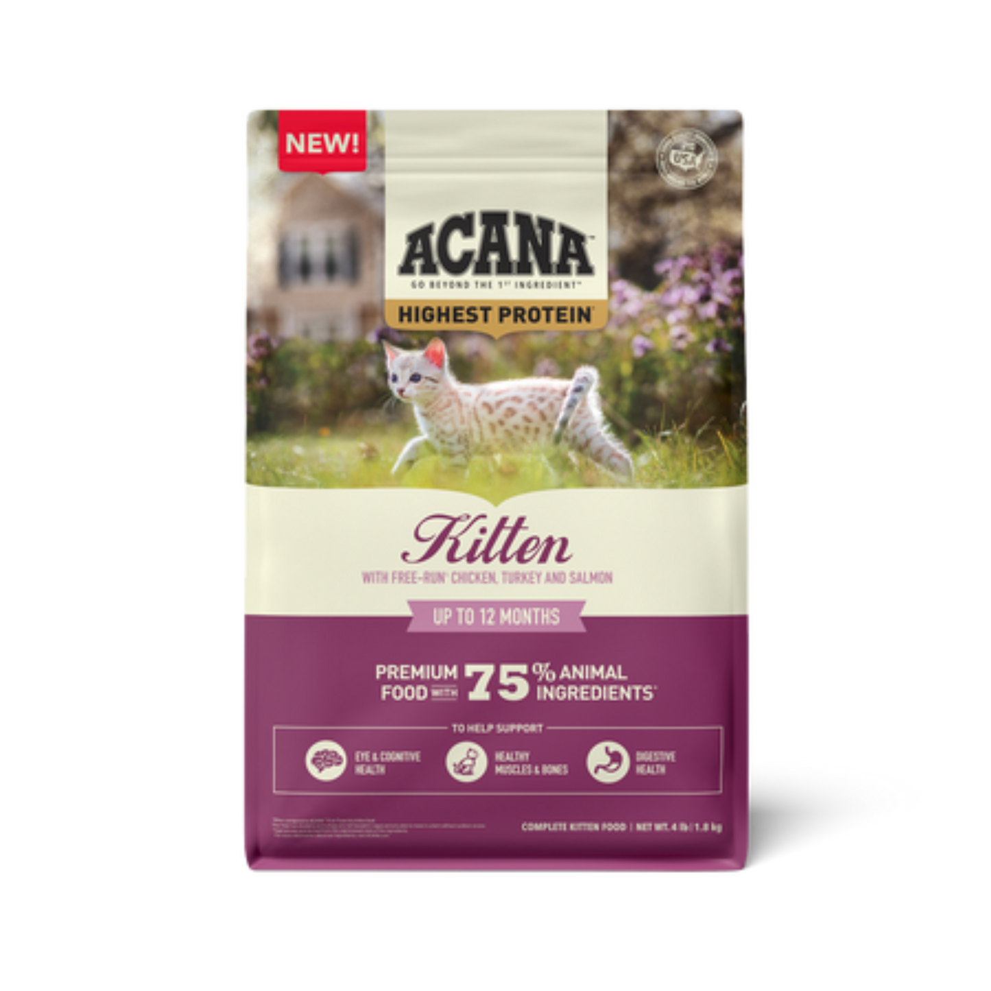 Acana Highest Protein, Kitten Recipe Dry Kitten Food - Pups & Cubs Premium Pet Food