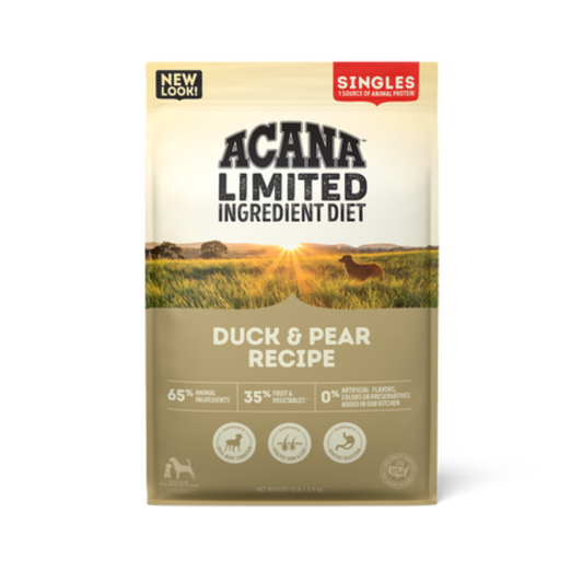 Acana Singles, Duck & Pear Recipe Dry Dog Food - Pups & Cubs Premium Pet Food
