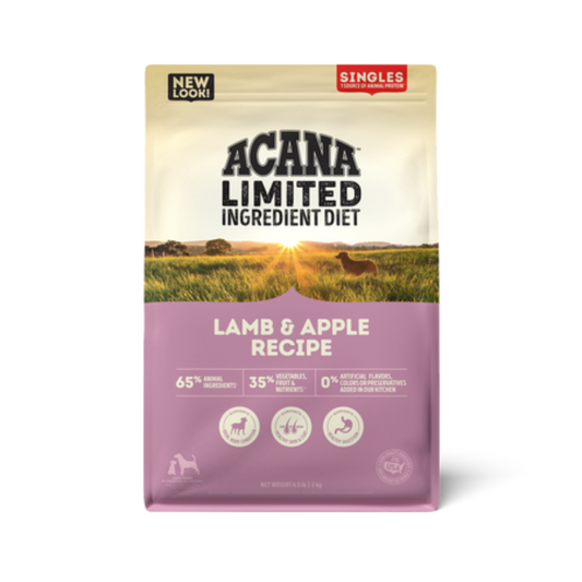 Acana Singles, Lamb & Apple Recipe Dry Dog Food - Pups & Cubs Premium Pet Food