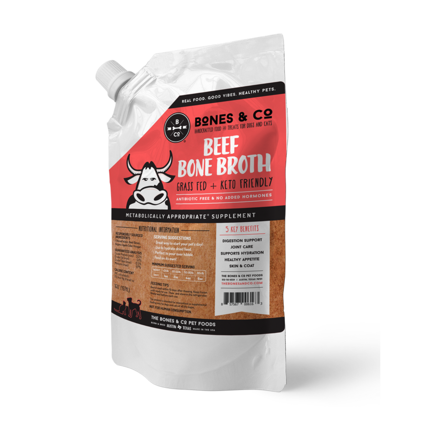 Bones & Co. Beef Bone Broth - Pups & Cubs Premium Pet Food
