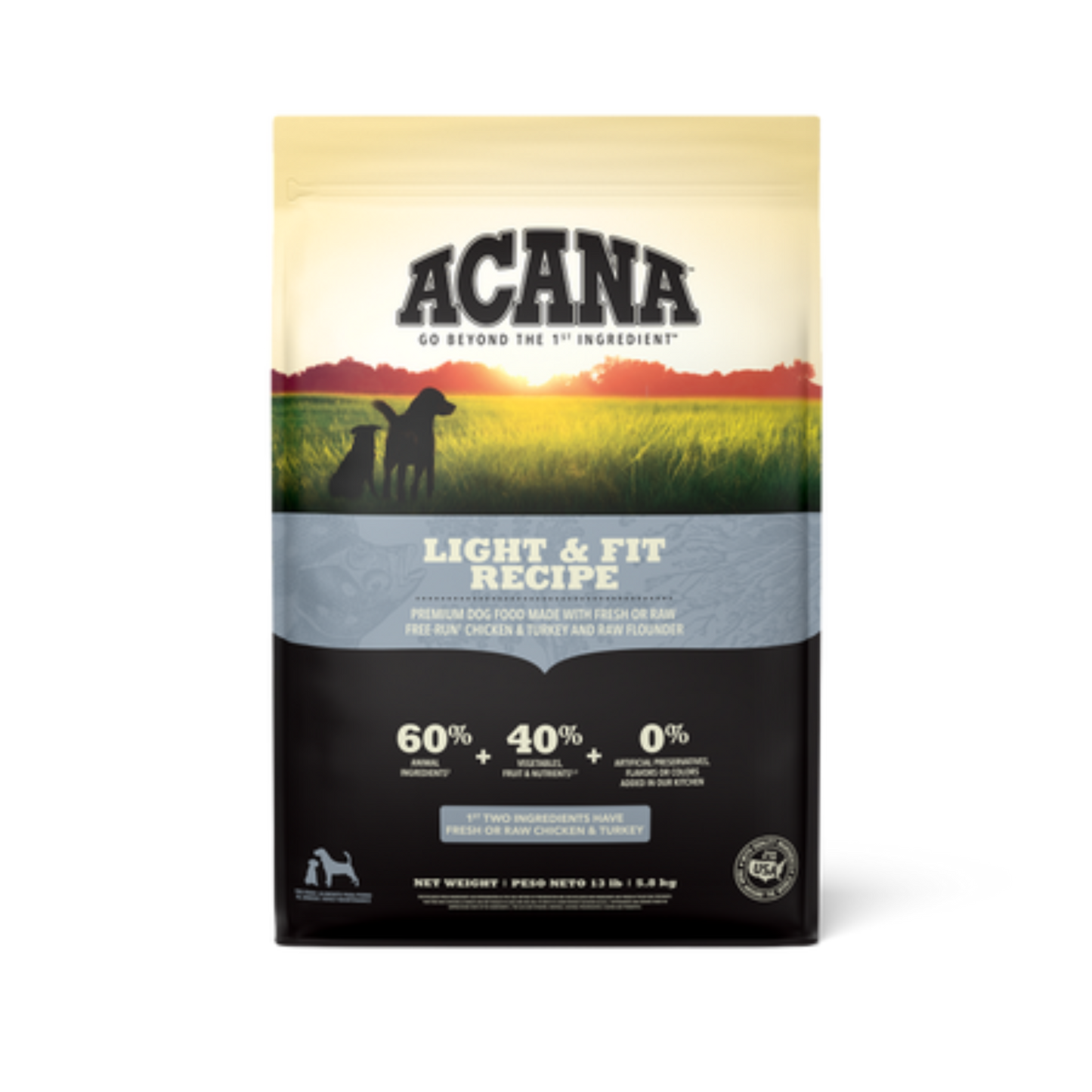 Acana Light & Fit Recipe Dry Dog Food - Pups & Cubs Premium Pet Food