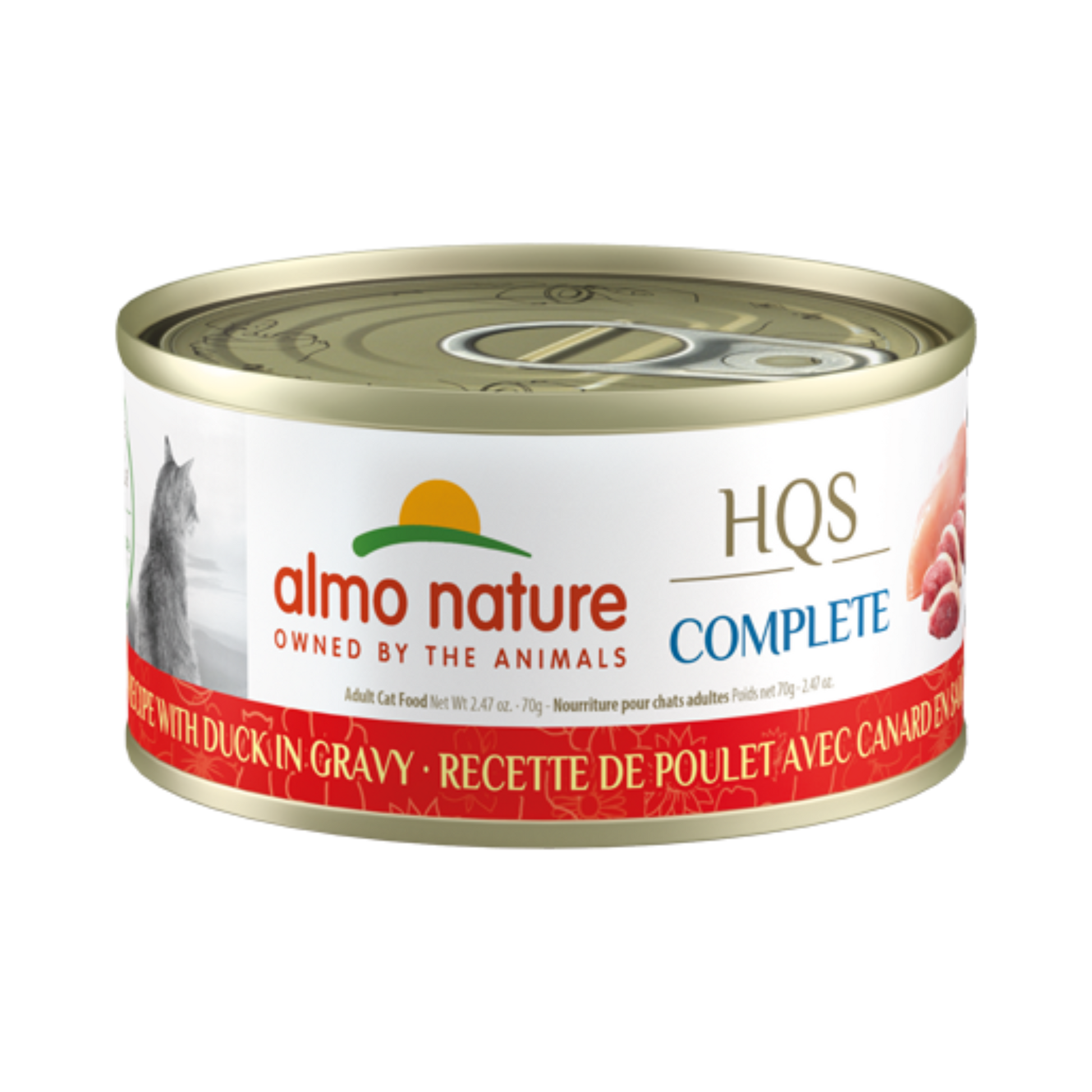 Almo Nature HQS Complete Chicken Recipe with Duck in Gravy Wet Cat Food - Pups & Cubs Premium Pet Food