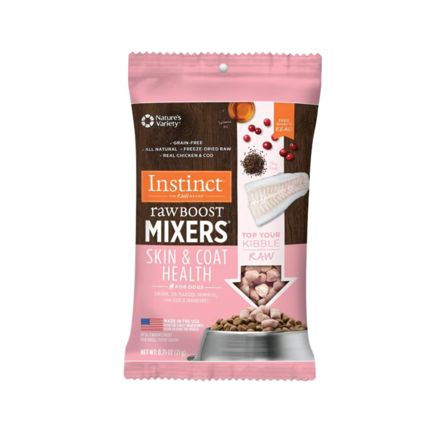 Instinct Raw Boost Mixers Skin & Coat Health