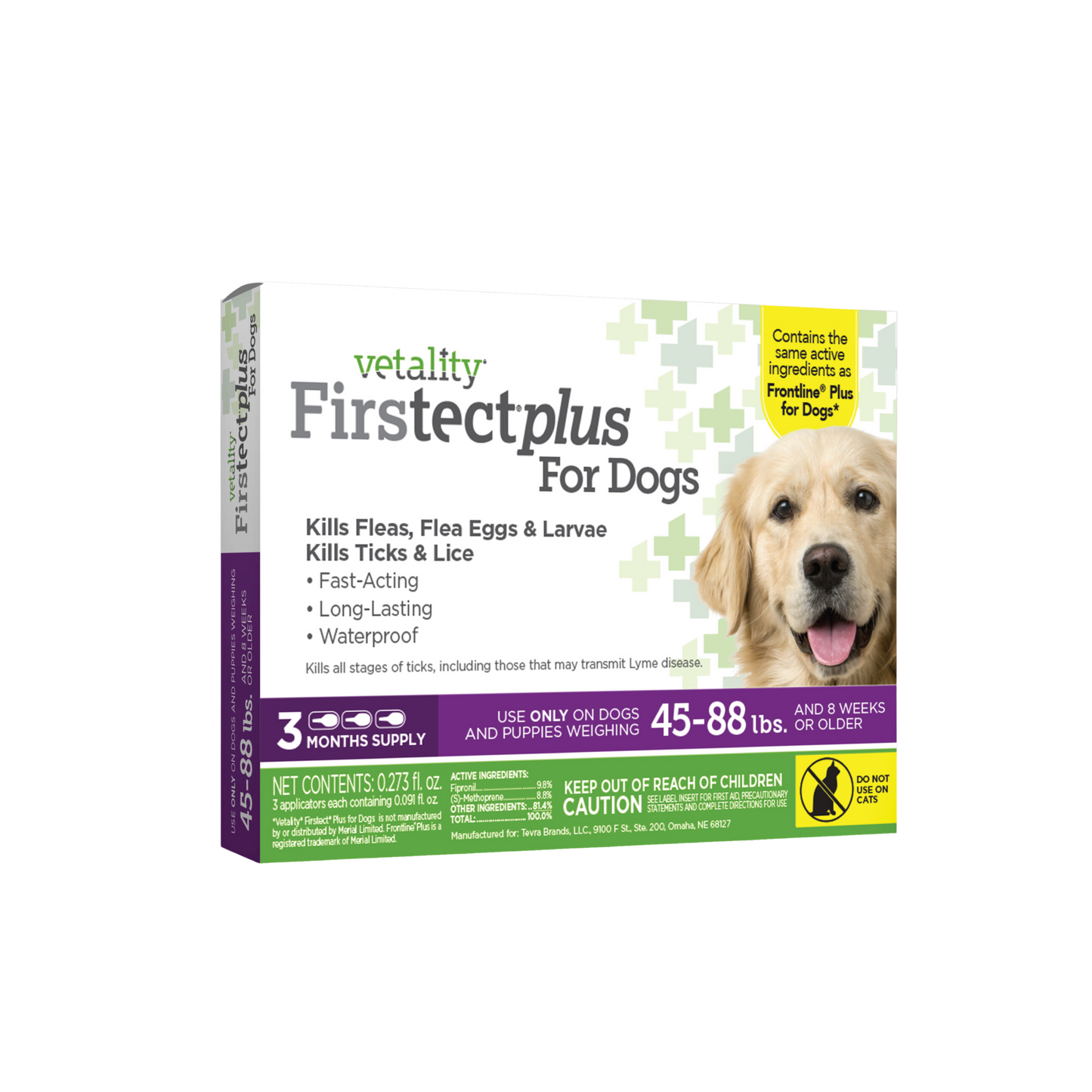 Vetality Firstect Plus for Dogs: Flea & Tick Treatment