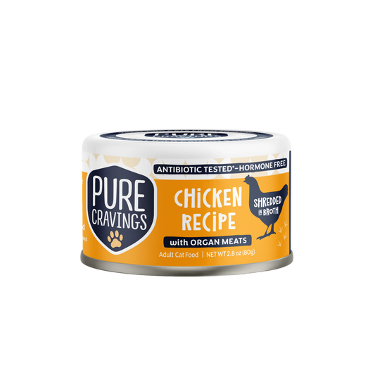 Pure Cravings Chicken Recipe Shredded in Broth Wet Cat Food