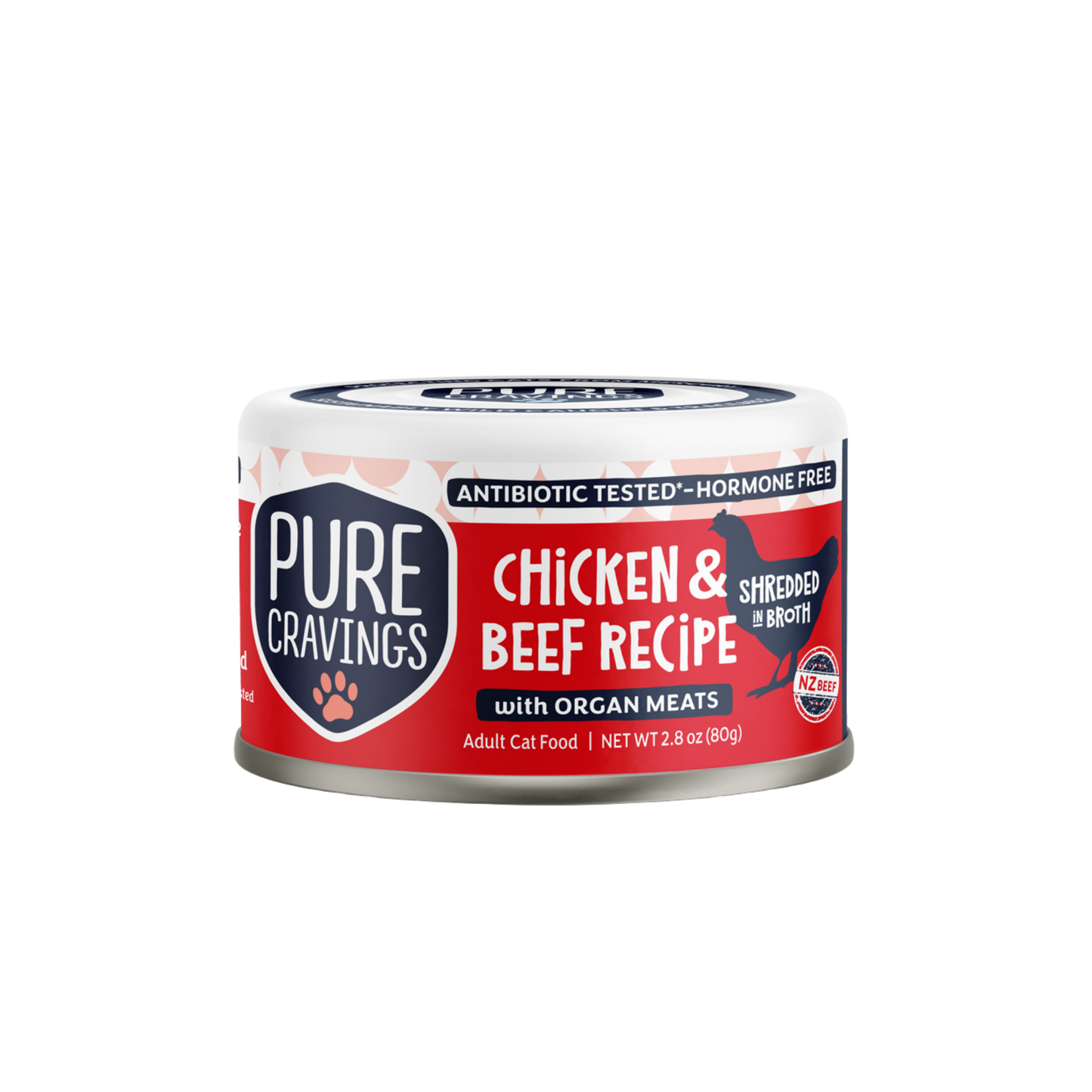 Pure Cravings Chicken & Beef Recipe Shredded in Broth Wet Cat Food