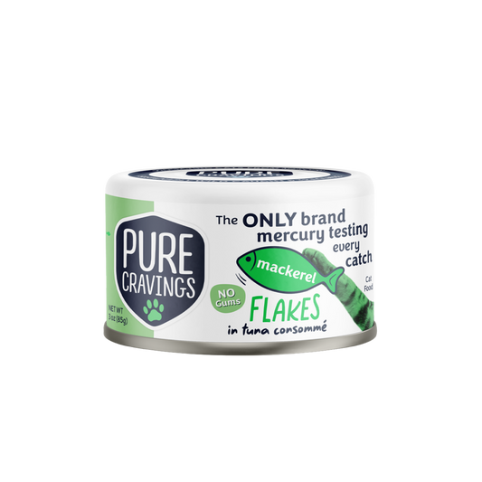 Pure Cravings Mackerel Flakes in Tuna Consommé Wet Cat Food