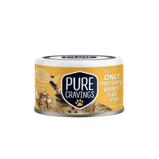 Pure Cravings Wild Sardines & Mackerel Cutlets in Gravy Wet Cat Food