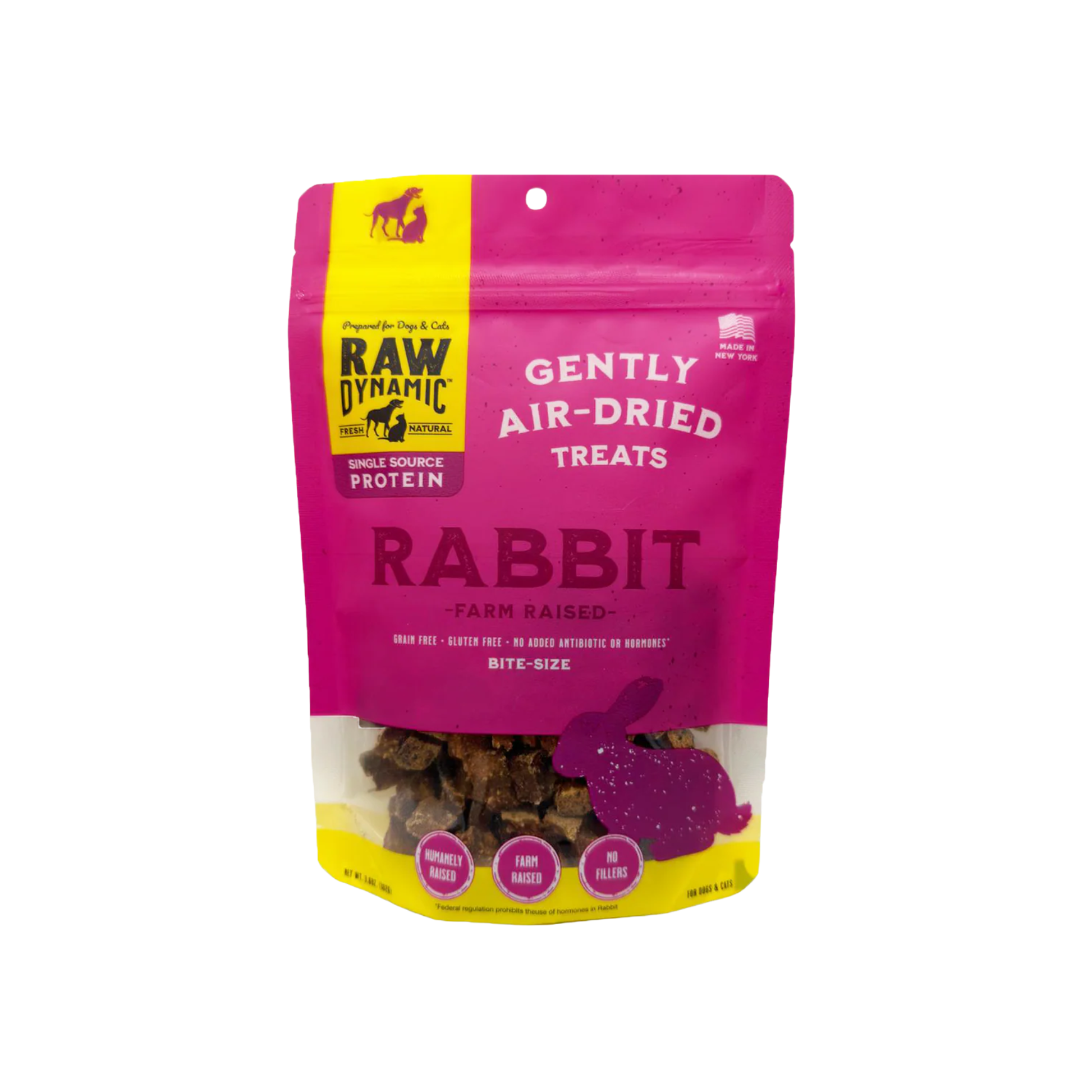 Raw Dynamic Air-Dried Raw Rabbit Treats for Dogs & Cats – Pups & Cubs ...