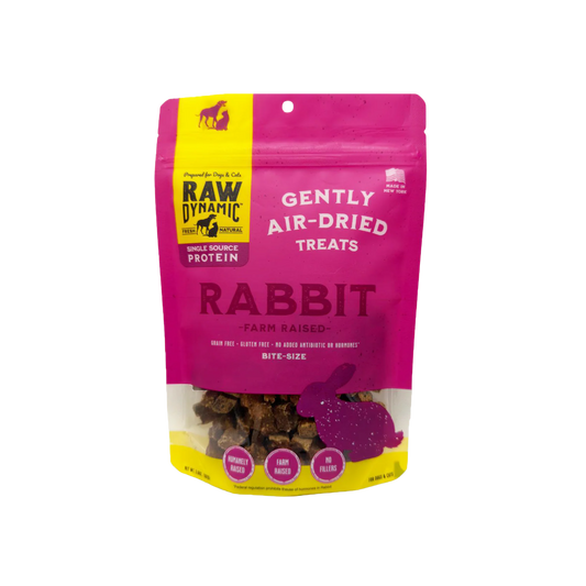 Raw Dynamic Air-Dried Raw Rabbit Treats for Dogs & Cats