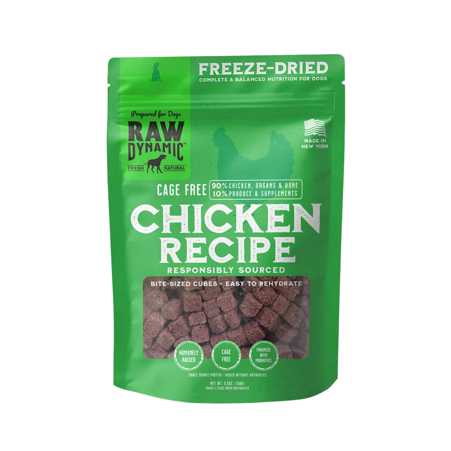 Raw Dynamic Freeze-Dried Raw Chicken Formula for Dogs