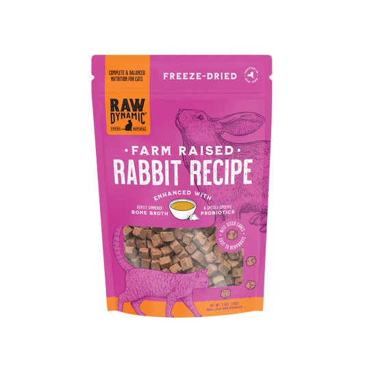 Raw Dynamic Freeze-Dried Raw Rabbit Formula for Cats