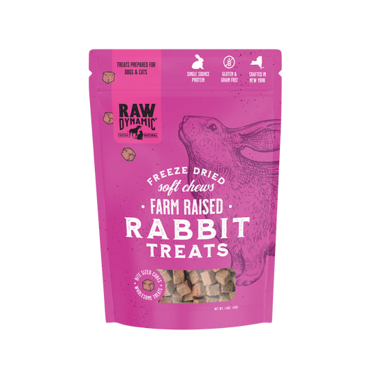 Raw Dynamic Freeze-Dried Raw Rabbit Treats, 1.5oz