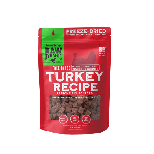 Raw Dynamic Freeze-Dried Raw Turkey Formula for Dogs