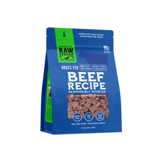 Raw Dynamic Frozen Raw Beef Formula for Dogs