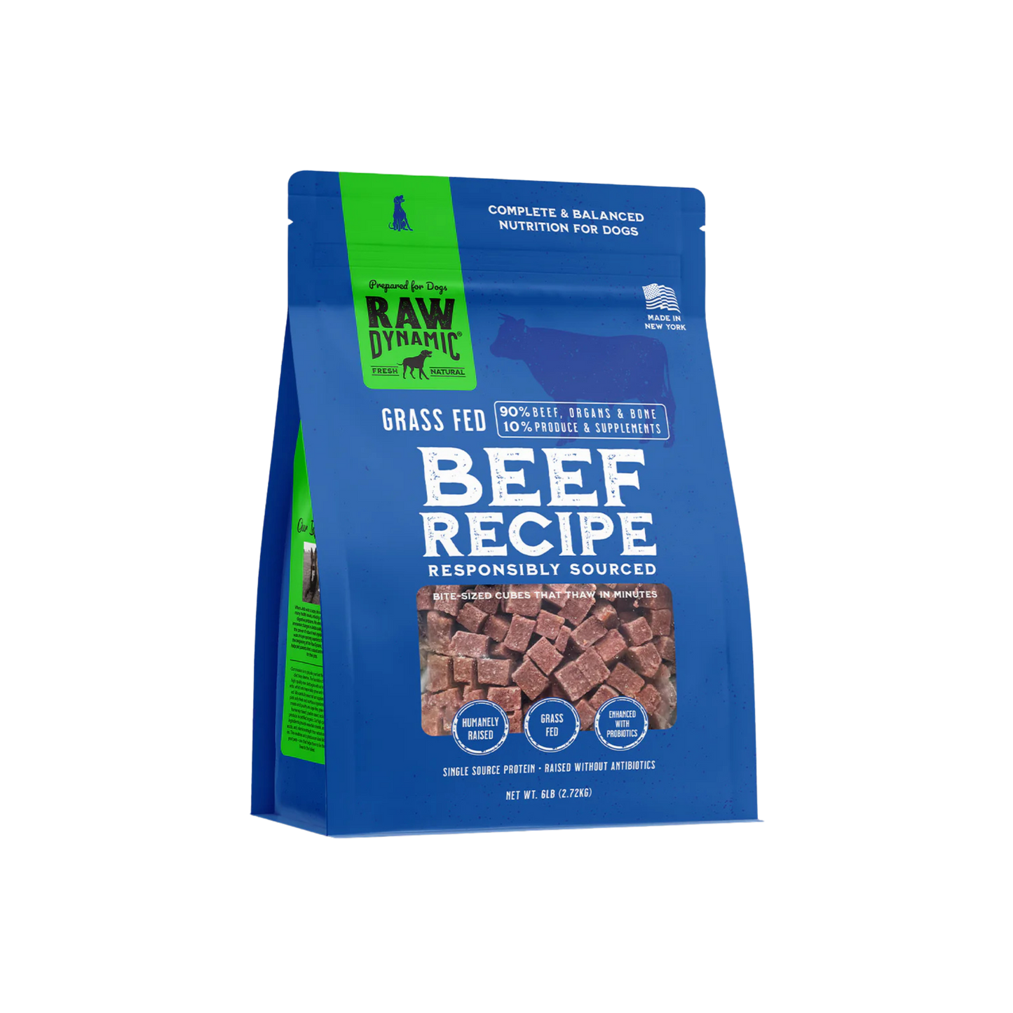 Raw Dynamic Frozen Raw Beef Formula for Dogs
