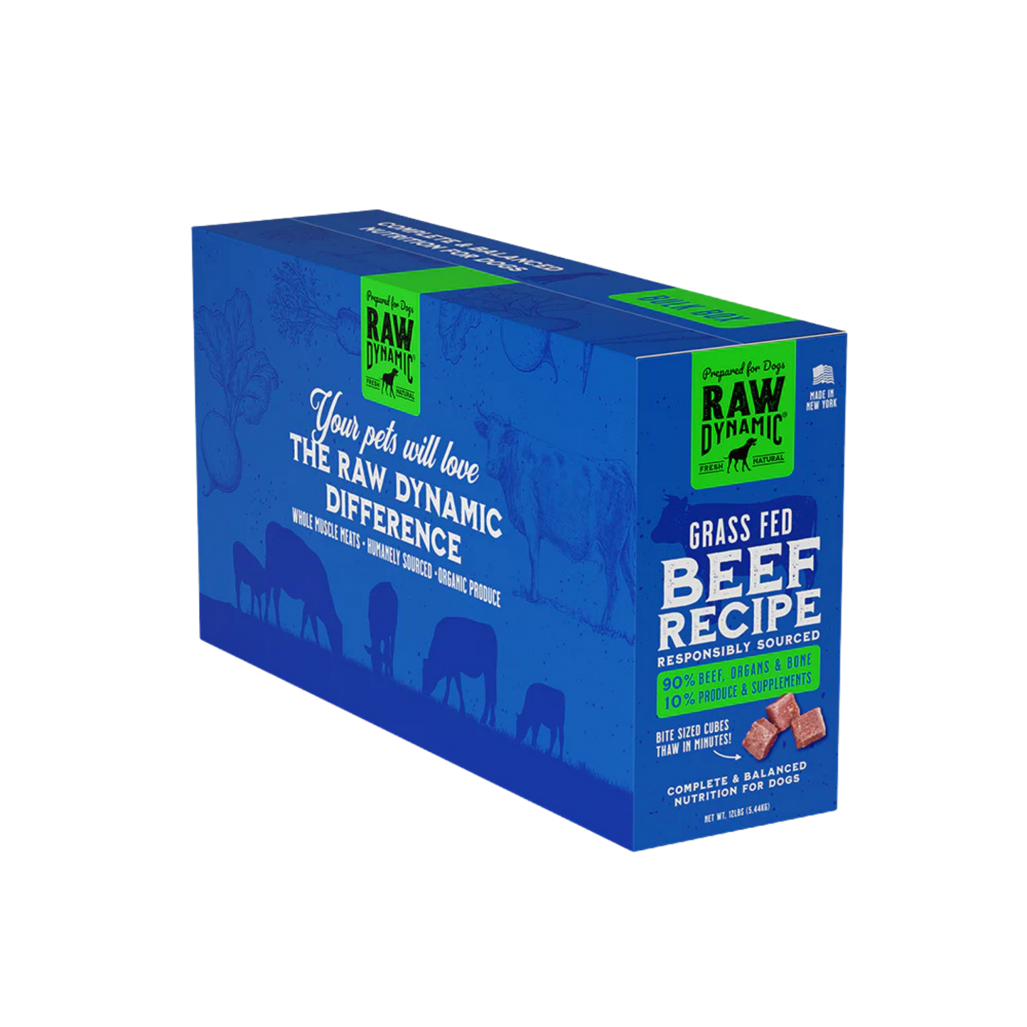 Raw Dynamic Frozen Raw Beef Formula for Dogs