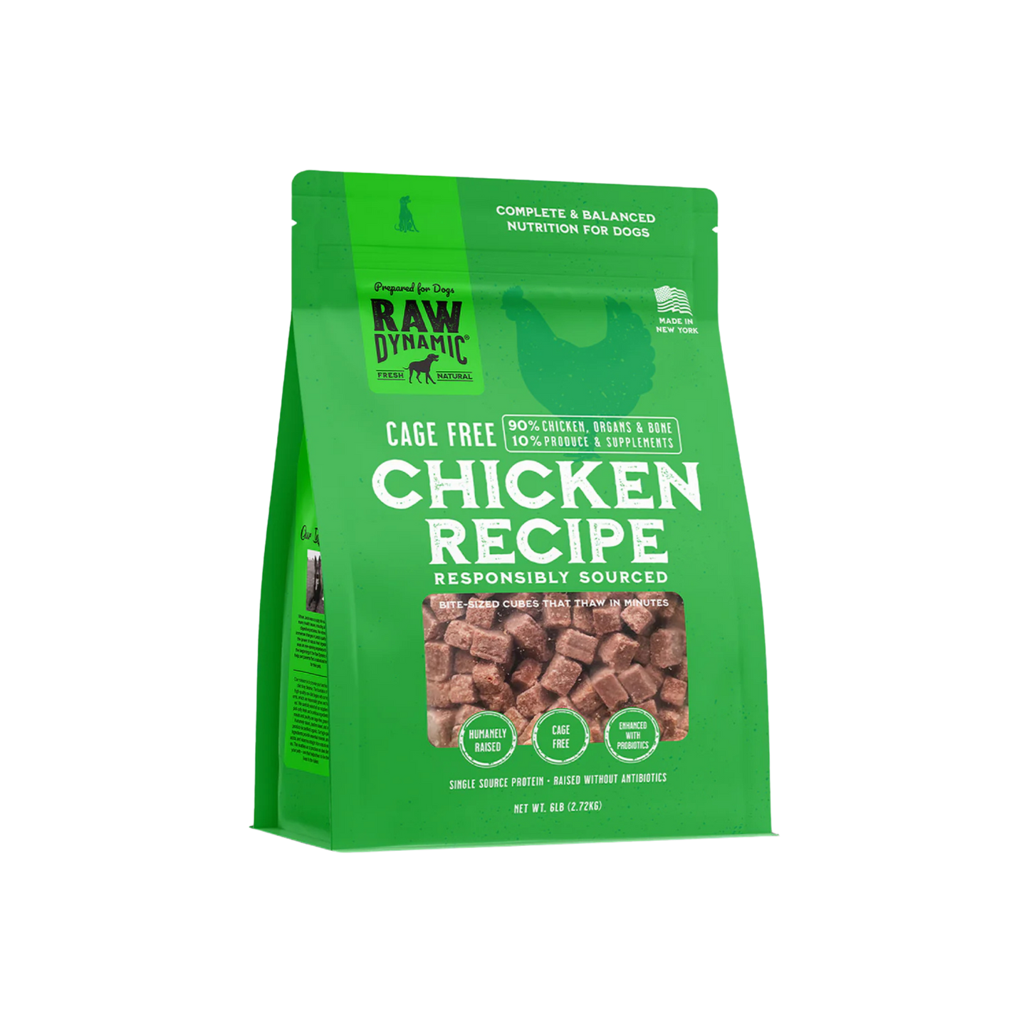 Raw Dynamic Frozen Raw Chicken Formula for Dogs