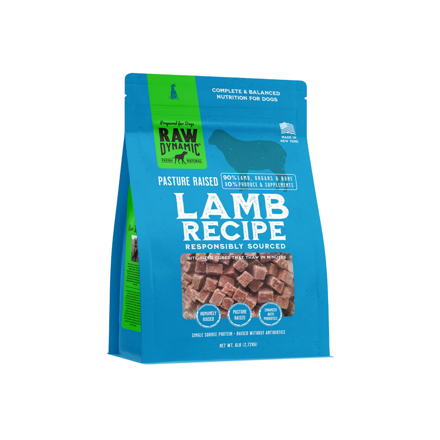 Raw Dynamic Frozen Raw Lamb Formula for Dogs