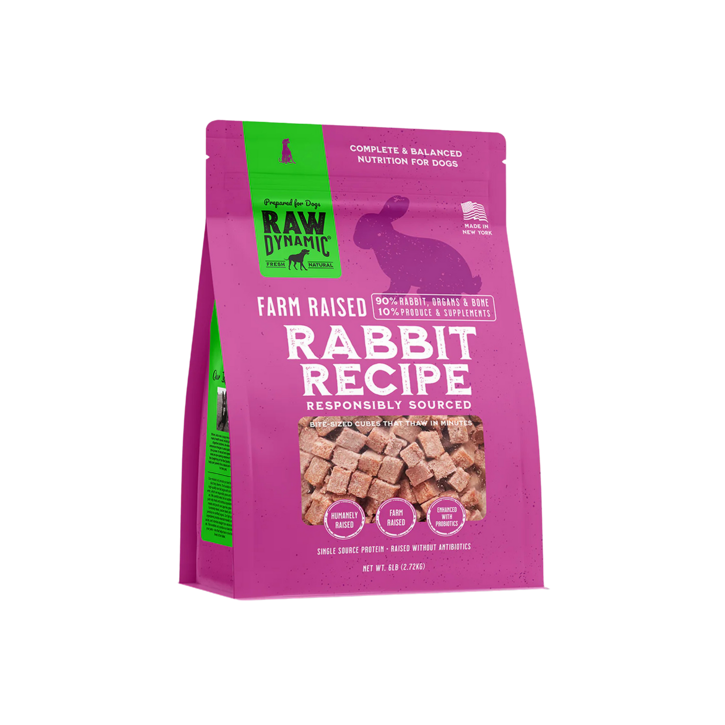 Raw Dynamic Frozen Raw Rabbit Formula for Dogs