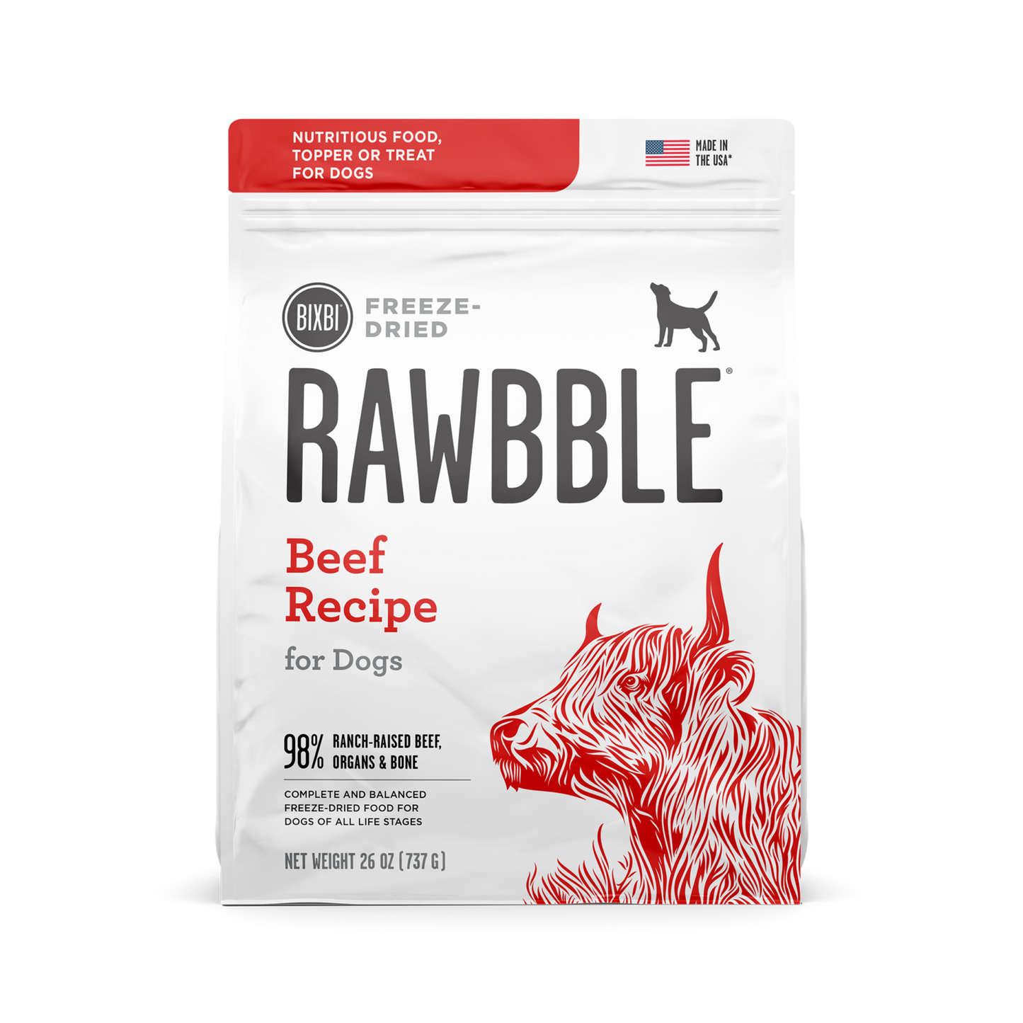 Rawbble Freeze-Dried Food for Dogs – Beef Recipe - Pups & Cubs Premium Pet Food