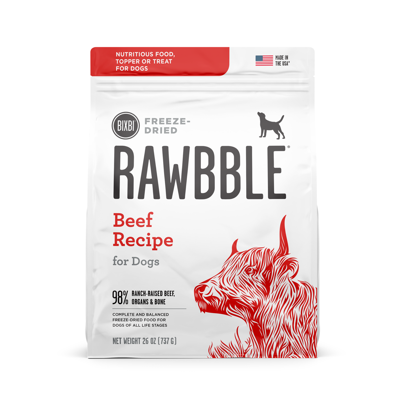 Rawbble Freeze-Dried Food for Dogs – Beef Recipe - Pups & Cubs Premium Pet Food