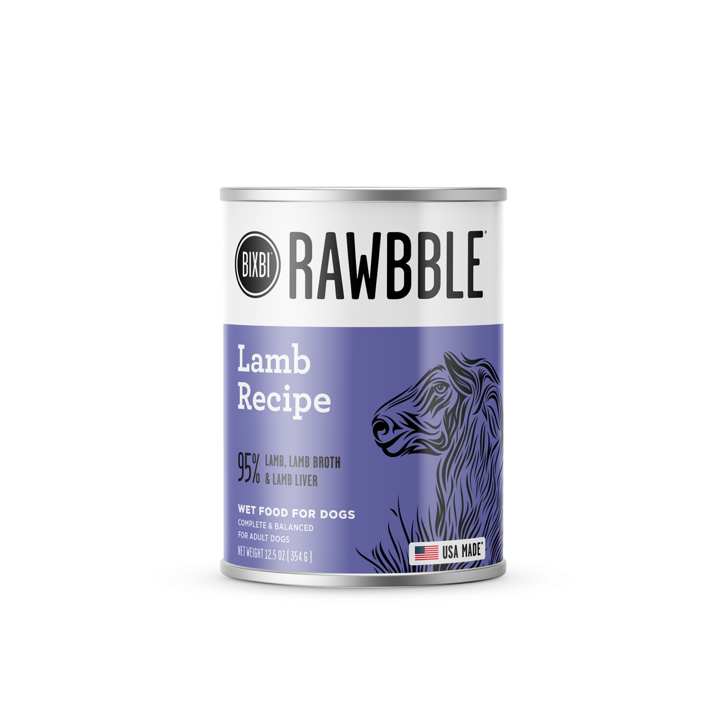 Rawbble Wet Food for Dogs – Lamb Paté Recipe - Pups & Cubs Premium Pet Food