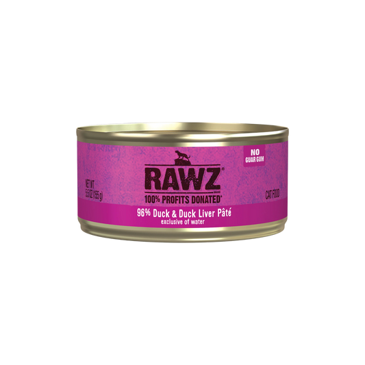 Rawz 96% Duck & Duck Liver Pate Cat Food