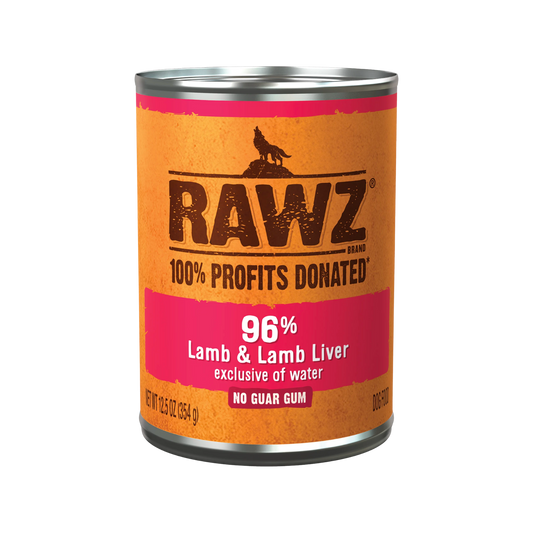 Rawz 96% Lamb & Lamb Liver Wet Dog Food