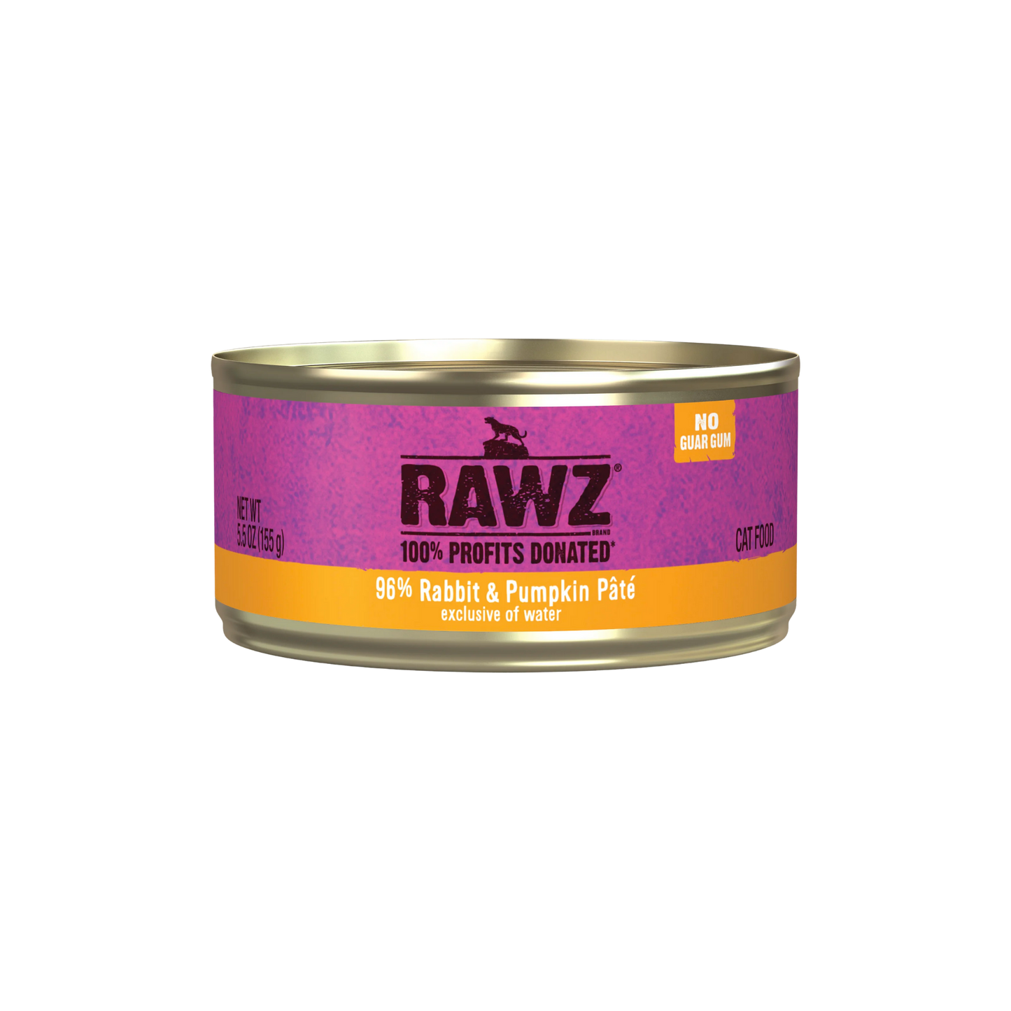 Rawz 96% Rabbit & Pumpkin Pate Cat Food