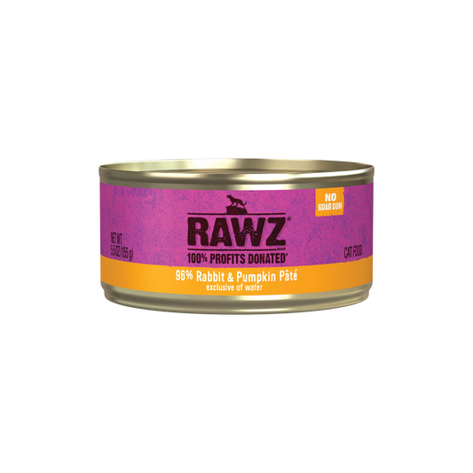 Rawz 96% Rabbit & Pumpkin Pate Cat Food