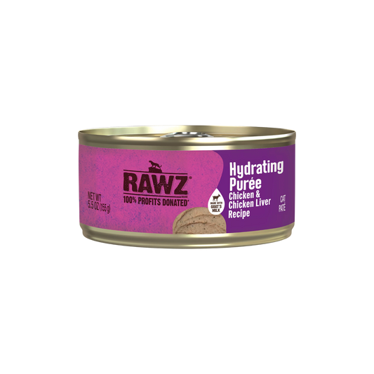 Rawz Chicken & Chicken Liver Recipe Hydrating Puree for Cats, 3oz