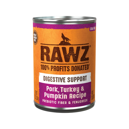 Rawz Digestive Support Pork, Turkey, and Pumpkin Wet Dog Food