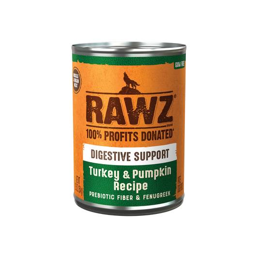 Rawz Digestive Support Turkey & Pumpkin Dog Food, 12.5oz