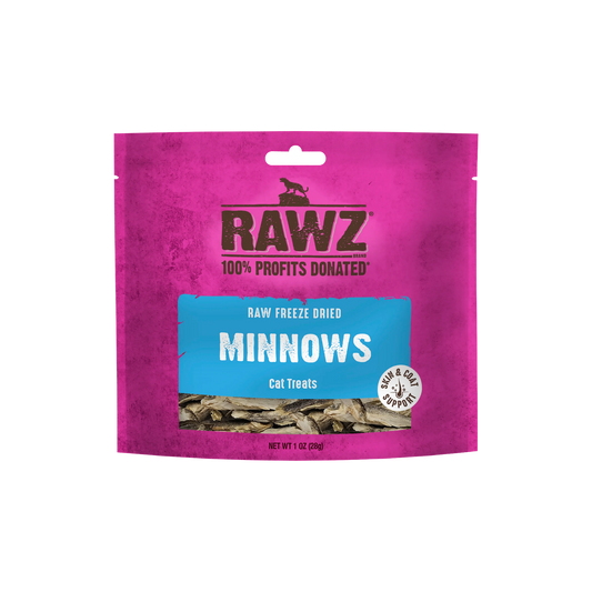 Rawz Freeze-Dried Minnows Cat Treats, 1oz