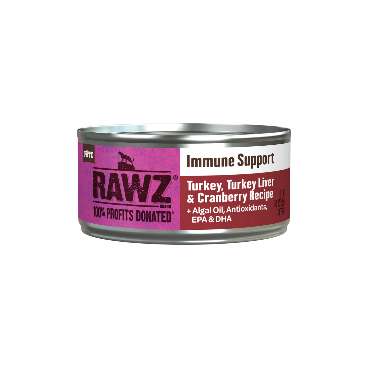 Rawz Immune Support Turkey, Turkey Liver & Cranberry Cat Food