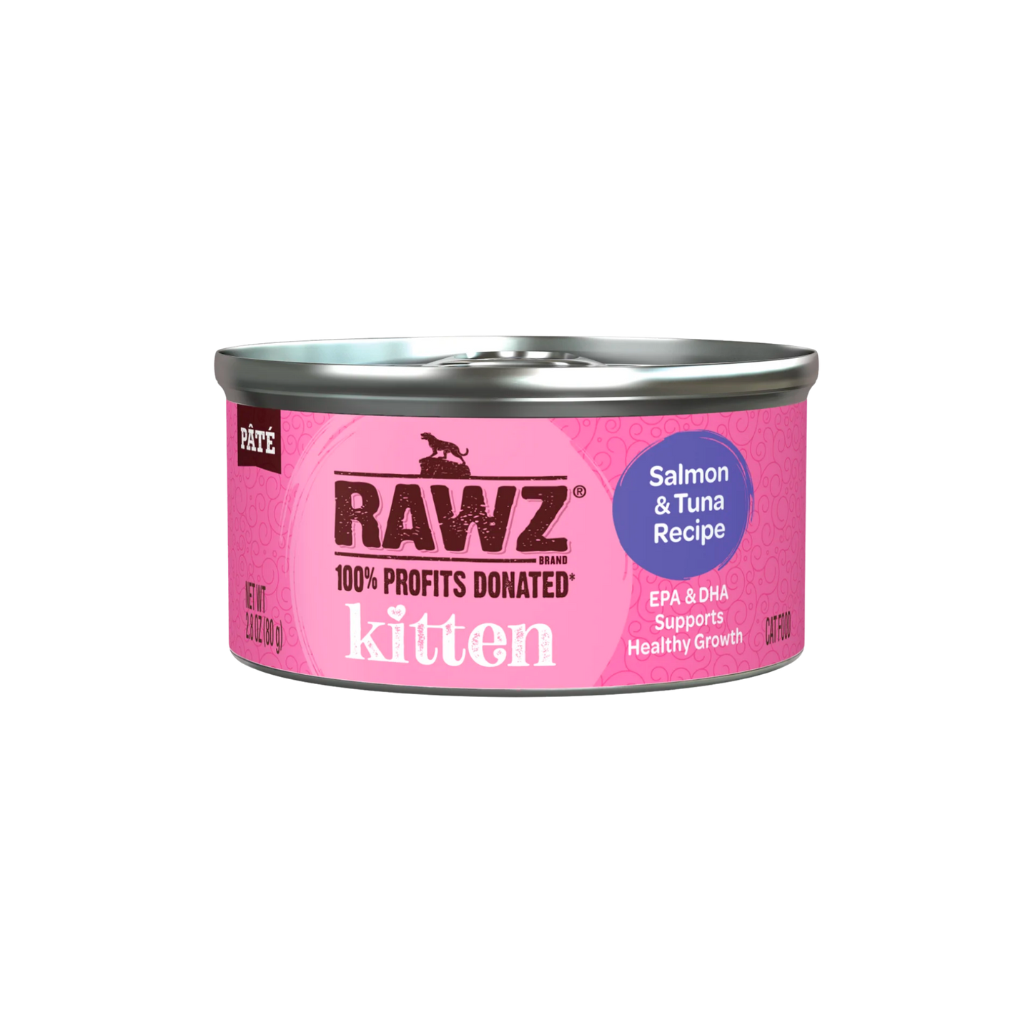 Rawz Kitten Salmon & Tuna Cat Food