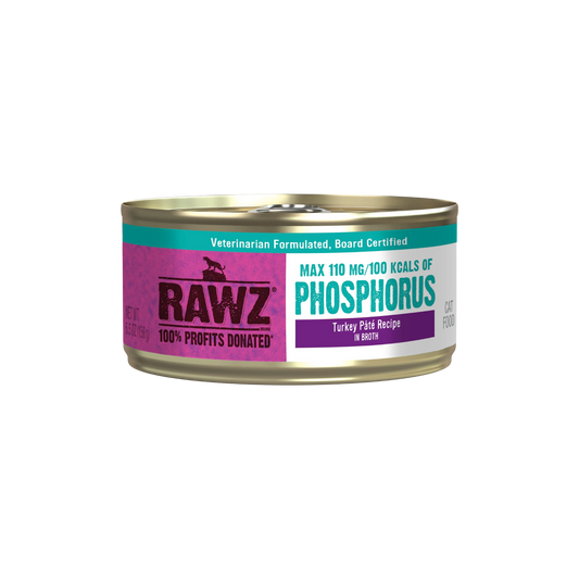 Rawz Lower Phosphorus Turkey Canned Cat Food, 5.5oz