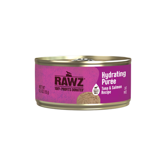 Rawz Tuna & Salmon Recipe Hydrating Puree for Cats, 3oz