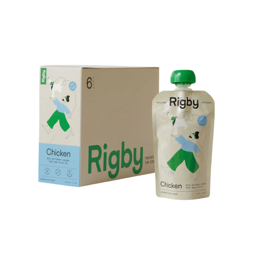Rigby Organic Chicken with Peanut Butter, Peas, and Olive Oil Dog Treat