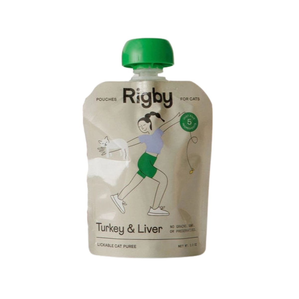 Rigby Turkey & Liver Essential Cat Treats Pouch