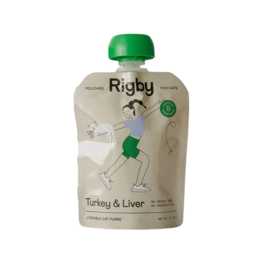 Rigby Turkey & Liver Essential Cat Treats Pouch